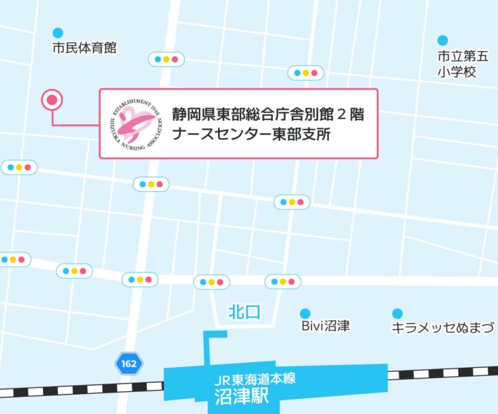 ナースセンター東部支所の地図