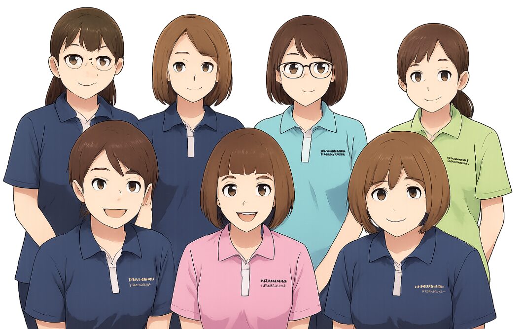 訪問看護ステーション清水スタッフのイラスト