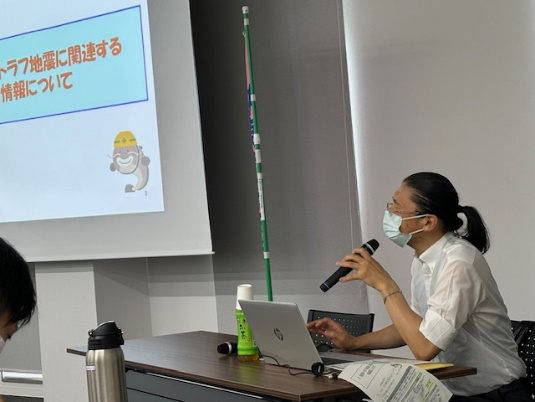 災害看護地区研修の様子①