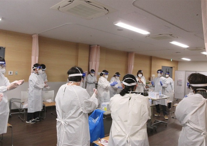 災害支援ナース養成研修(感染症演習)の様子④